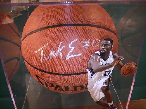 TYREKE EVANS SIGNED AUTOGRAPHED BASKETBALL SACRAMENTO KINGS COA