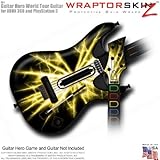 Lightning Yellow Skin fits Band Hero, Guitar Hero 5 & World Tour Guitars for XBOX 360 & PS3 (GUITAR 