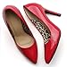 Ollio Women's Shoe Elegant Inside Leopard Print D'Orsay Dress High Heel Multi Color Pump