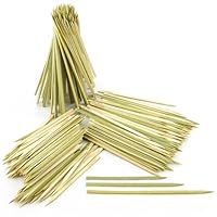 300 Assorted Flat Style Bamboo Skewers, 100 each of 3 sizes