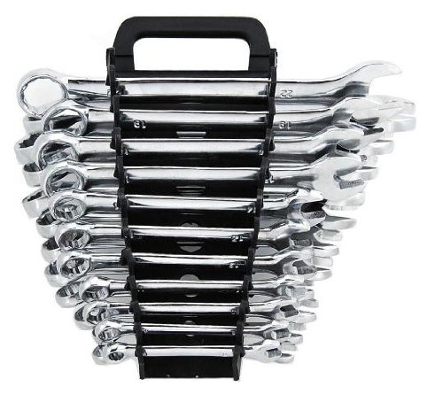 Mechanic's Complete 22-Piece Combination Wrench Set - SAE + Metric - Lifetime Warranty
