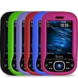 6-in-1 Hard Rubberized Skin Case Cover Accessories for Samsung Strive A687  ....
