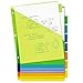Avery Big Tab Insertable Two-Pocket Plastic Dividers, 8 Multicolor Tabs, 1 Set (11907)