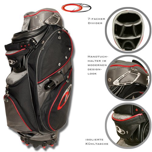 Ozagolf Cartbag Whirlwind, schwarz/grau