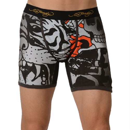 Ed Hardy Men's Cotton Premium Vintage prints Boxer Brief