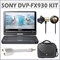 Sony DVP-FX930 9-inch Portable DVD Player in Black + Accessory Kit
