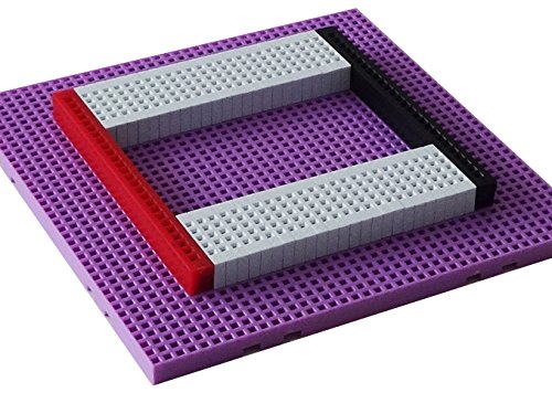 5eBoard Reconfigurable Solderless Circuit Breadboard 4x4 Advanced K-16 & DIY Kit – Violet/Blue