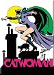 Catwoman on Roof Refrigerator Magnet