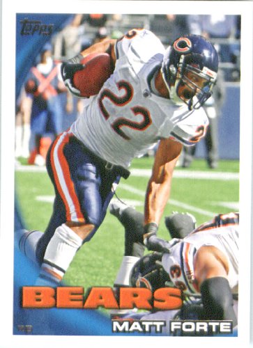 2010 Topps NFL Football Card # 375 Matt Forte - Chicago Bears - NFL Trading Card in a Protective ScrewDown Case!
