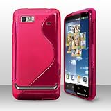 from AIO AIO Pink S Line Wave Gel Case Cover For Motorola Motoluxe + Film