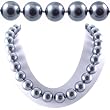 Single Strand 18 Inch 14MM Gray Shell Pearl Necklace