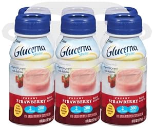 Glucerna Shake Strawberry, 8 Ounce Bottles (Pack of 24)