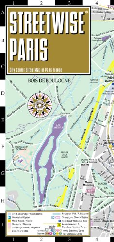 Streetwise Paris Map - Laminated City Center Street Map of Paris, France