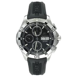 TAG Heuer Men s CAF2010 FT8011 Aquaracer Automatic Chronograph Rubber Strap Watch