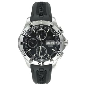 TAG Heuer Mens Aquaracer Automatic Chronograph Rubber Strap Watch #CAF2010.FT8011 by TAG Heuer