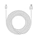ATool® Lightning Cable, 2pcs 3Ft 10Ft, Nylon Braided USB Cord Charging Cable for iPhone SE, 6s, 6s Plus, 6, 6 Plus, 5S, 5C, 5, iPad Mini, Air, iPad 5, iPod , Copper core,IOS 9.0 (Silver)