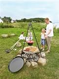 Bon-Fire complete Set -60cm BBQ pan, 60cm grill grid, pancake pan + 6lt stew pan from Bon-Fire complete Set