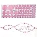Sandistore Removable Flowers Wall Art Decal Sticker (Pink)