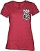 NCAA Junior's Emerald Pocket Short Sleeve T-Shirt
