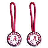 Alabama Crimson Tide Zipper Pull Charm Tag Set Luggage Pet Id Ncaa