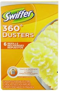 Swiffer 360 Disposable Cleaning Dusters Refills, Unscented, 6-Count (Pack of 2) (Packaging May Vary)