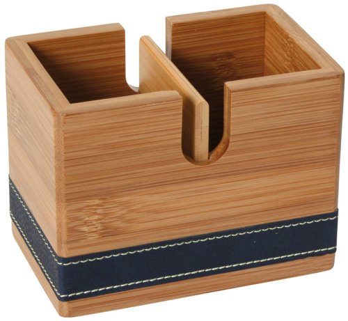Stiftebox Bambus + Leder