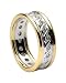Ladies Celtic Diamond Set Wedding Ring