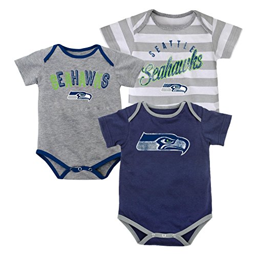 Seattle Seahawks 3 Piece Bodysuit Set