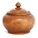 EXP Handmade Smooth Acacia Wood Keepsake Jar / Bowl With Polished Natural Finish