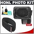 Honl Photo Professional 1/4" Honeycomb Speed Grid Diffuser + Speed Strap + Accessory Kit for Canon 220EX 430EX 580EX II, Nikon SB-400 SB-600 SB-800 SB-900, Olympus FL-20 FL-36 FL-50, Pentax AF-360FGZ AF-540FGZ Flashes
