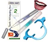 CenterStage Professional Strength 2 Pens Teeth Whitening Pen Set Plus BONUS Cheek Retractor / 36% Carbamide Peroxide Pen Remineralization Pen mustuse after whitening Picture