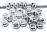 Timeline Trinketts Platinum Silver Starter Charm Bracelet Spacer Beads Fits Pandora Jewelry European Style FREE Bead – Spacers thumbnail