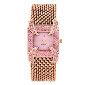 Jules Jurgensen Womens Pink Crystal Accented Watch #A179PK Jules Jurgensen Women's Pink Crystal Accented Watch #A179PK