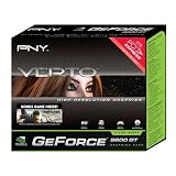 PNY GeForce 9600GT 512MB  DDR3 PCIE 2.0  (DVI + DVI + HDTV/S-Video Outputs) VCG96512GXPB