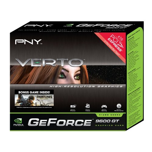 Buy Now at Amazon.com: PNY GeForce 9600GT 512MB  DDR3 PCIE 2.0  (DVI + DVI + HDTV/S-Video Outputs) VCG96512GXPB
