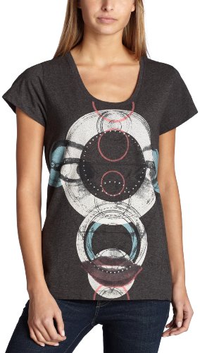 Diesel Women’s Tamagaly-D T-Shirt,Charcoal,M