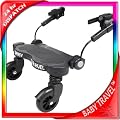 NEW BABY TRAVEL STROLLER PRAM THREE WHEELER BUGGY BOARD KIDDIE KIDDY BOARD BLACK