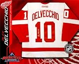 Alex Delvecchio Autographed/Hand Signed Detroit Red Wings White CCM Replica Jersey