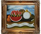Art Reproduction Oil Painting - How Beautiful Life is When it Gives Us Its Riches with Renaissance Bronze Frame - Bronze Finish - 30 X 34 - Hand Painted Framed Canvas Art