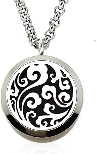 Lifetime Swirl Essential Oil Diffuser Necklace Aromatherapy with 22" chain and 4 felt pads