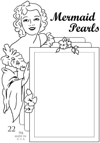 Pink Persimmon Clear Stamp 3"X4" Sheet-Mermaid Pearls