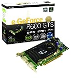 EVGA GEFORCE 8600GTS256MBDDR3 PCI-E D+D+HD HDTV-7 RoHS Video Card