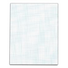 TOPS Quadrille Pads, 5 Squares per Inch, 8.5 x 11 Inches, Medium Weight, 50 Sheets per Pad, 12-Count, White, (3315)