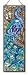 Peacock Stained Glass Suncatcher Window Panel 4.5 W X 16 H Joan Baker Designs AP201