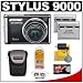 Olympus Stylus 9000 10x Zoom Digital Camera (Black) + Two (2) Li-50 Batteries + Case + Cameta Bonus Accessory Kit