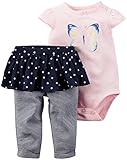 カーターズ Carter's ロンパース ボディスーツ 半袖 & チュチュ付き パンツ 綿100% 2点セット 2-Piece Bodysuit & Tutu Pant Set 9M (67-72cm