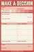 Knock Knock Note Pad, Make A Decision,   (Pack of 6)