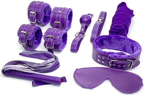 Fetish Beginner Bondage Restraint Kit (Purple)