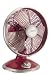 Hunter 91013 Millennium High-Performance Oscillating 10-Inch 3-Speed Table Fan, Red