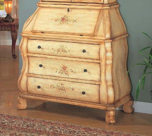 Hand Painted Home Office Drop Leaf Secretary Desk
